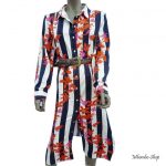 Robe noire blanche longue