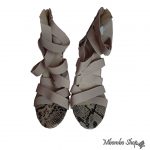 Chaussure talon corde élastique